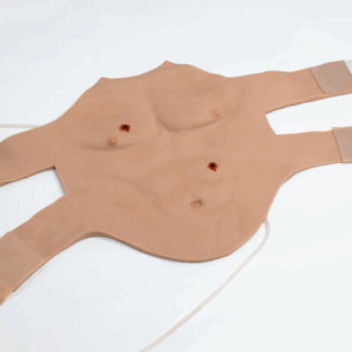 Chest Overlay with Gunshot Wound – Giyilebilir Travmatik Mermi Yarası Eğitim Modeli