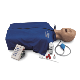 Life/form® Deluxe CRiSis Torso Manikin, ACLS ve entübasyon eğitimi için kompakt ve gerçekçi bir simülatör.