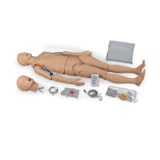 Simulaids Adult ALS Trainer with Two Arms, ileri seviye yaşam desteği ve entübasyon eğitimi için gerçekçi bir manken.