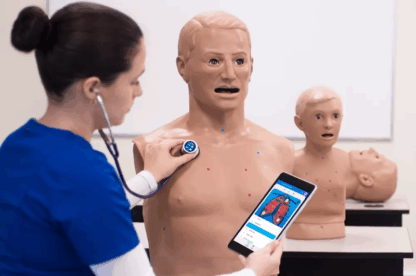 HAL® S315.200 - Yetişkin Auskultasyon Eğitmeni ve Virtual Stethoscope Pro™ simülatörü