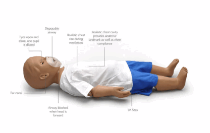 One-Year-Old CPR Patient Simulator S111, pediatrik CPR ve ventilasyon eğitimi için gerçekçi simülatör