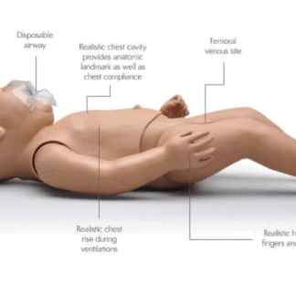Susie Simon S103 Yenidoğan CPR Simülatörü, OMNI™ ile gerçek zamanlı CPR izleme ve ventilasyon eğitimi